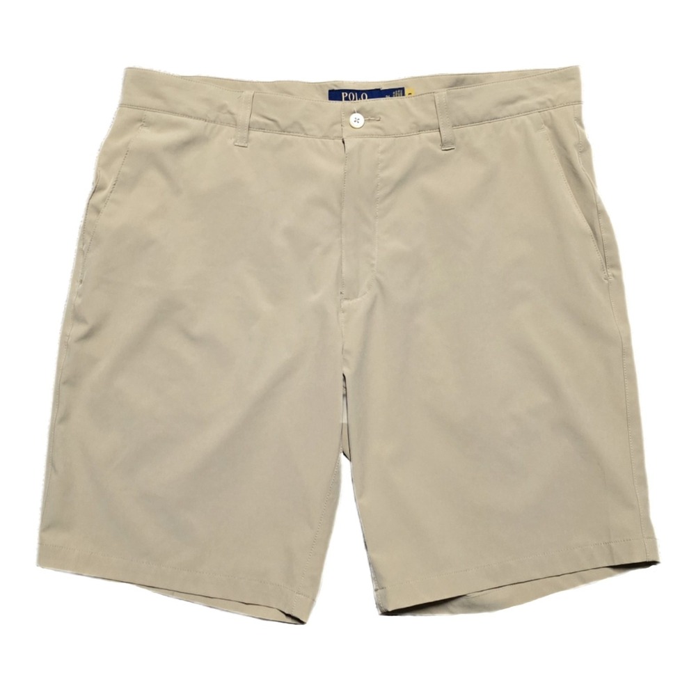 Polo Ralph‎ Lauren Shorts Mens 34 Performance Stretch Chino Flat Front Pony